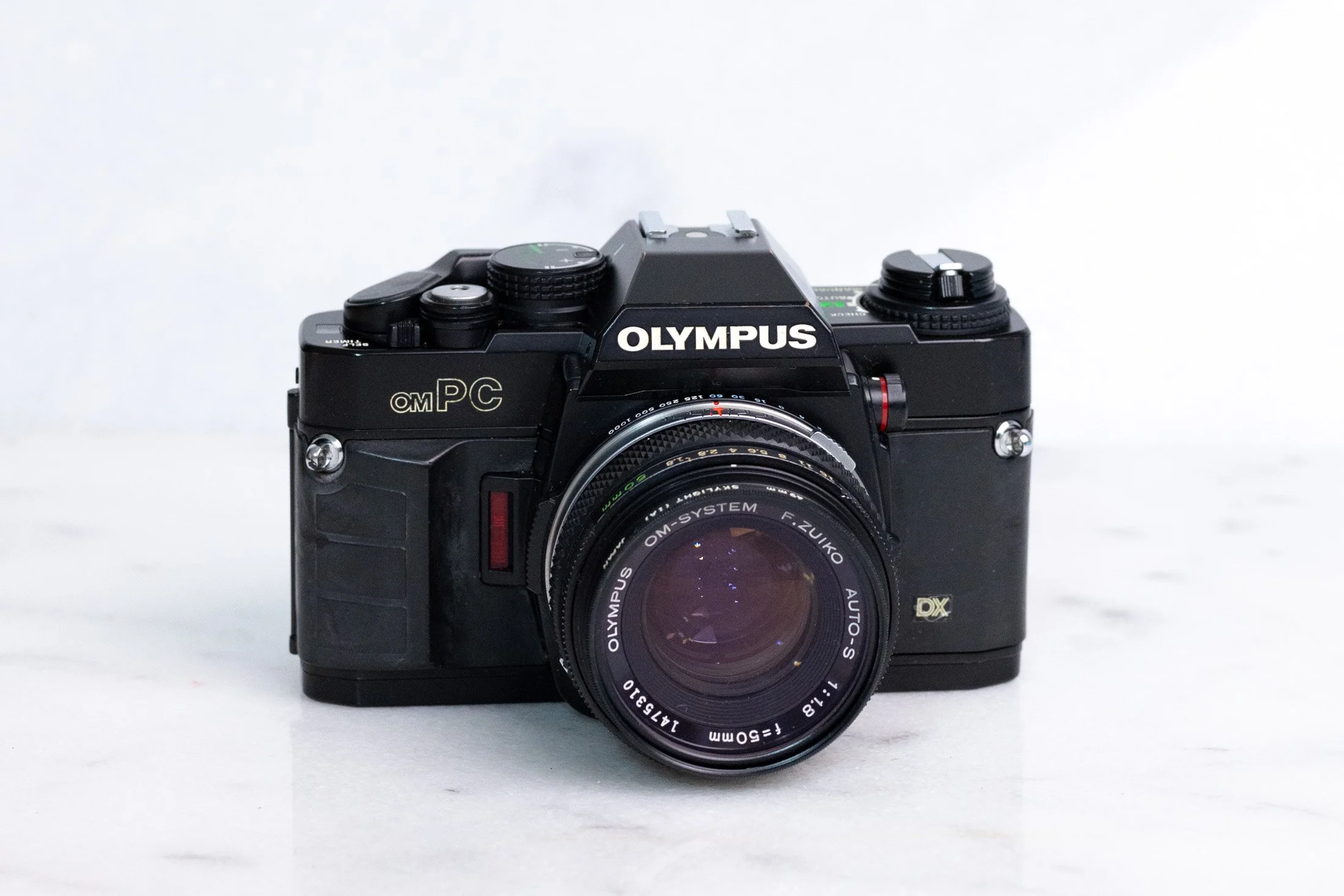 Olympus OM PC 35mm Film Camera with Olympus Zuiko 50mm F/1.8 Fast